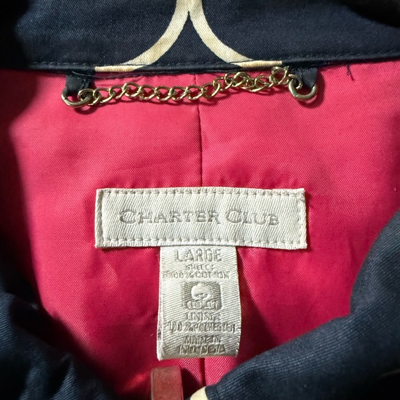 Charter Club Navy and Pink Coat - Picture 5 of 6